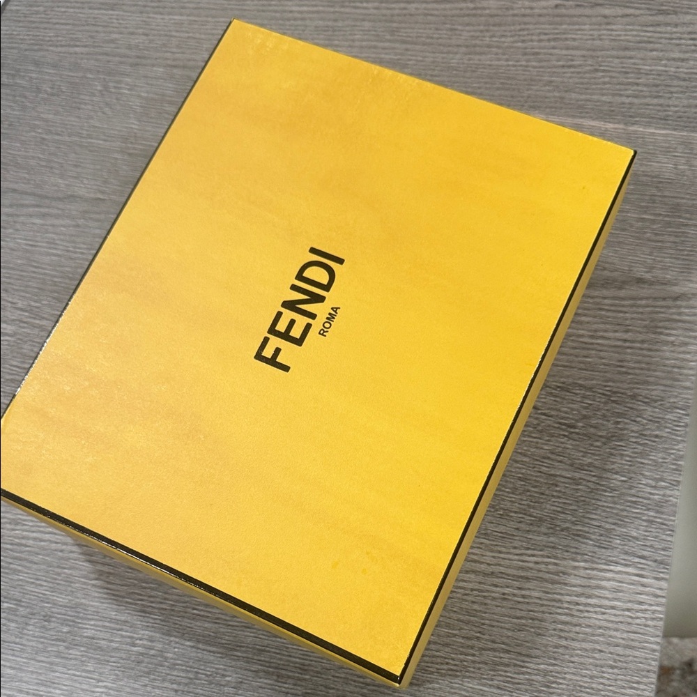 Fendi Yellow Shoe Box